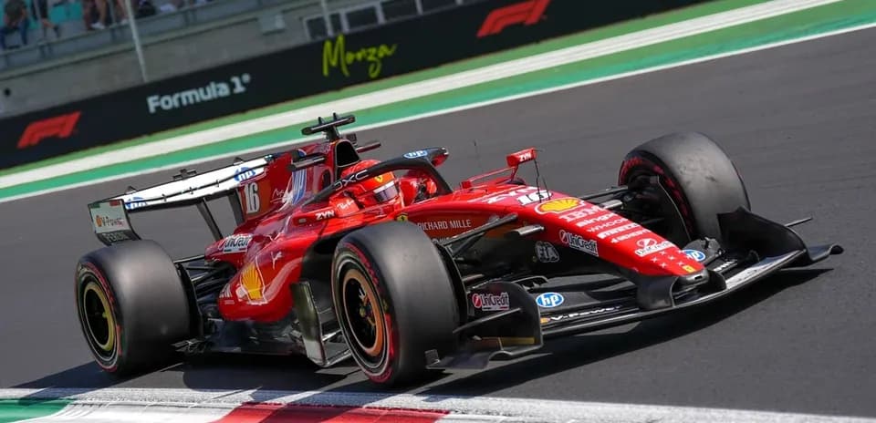 Ferrari Formula 1 car racing on track