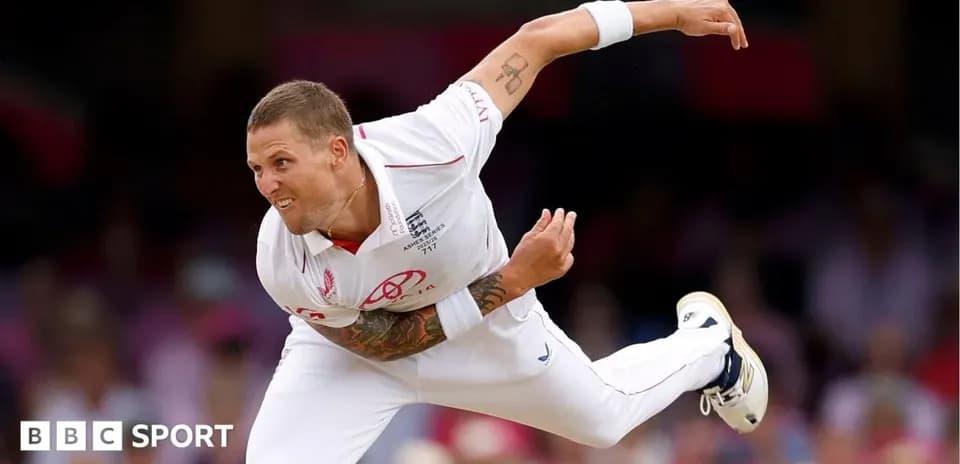 Cricketer delivering a ball in a match