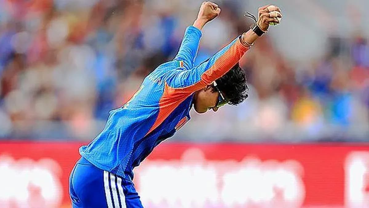 Player celebrating a wicket during cricket match
