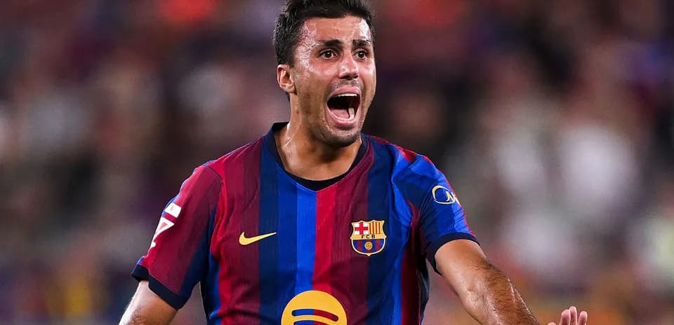 Barcelona player celebrating during a match