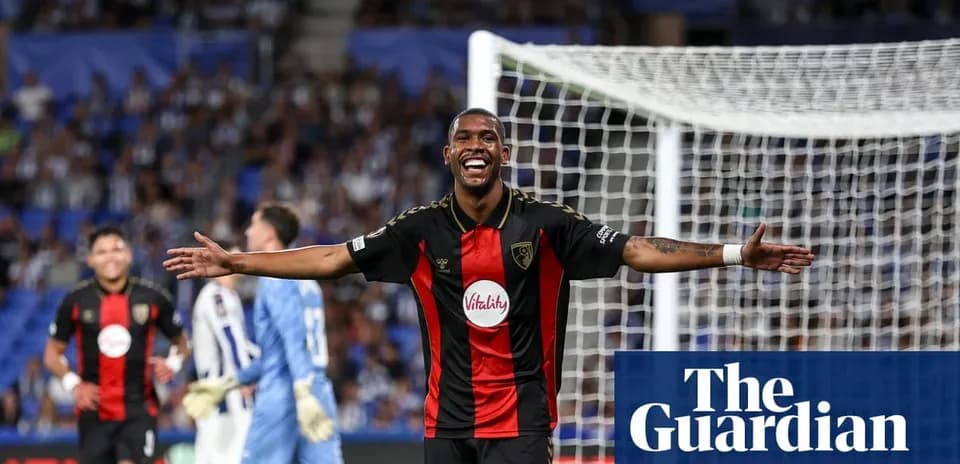 Player celebrating a goal with outstretched arms