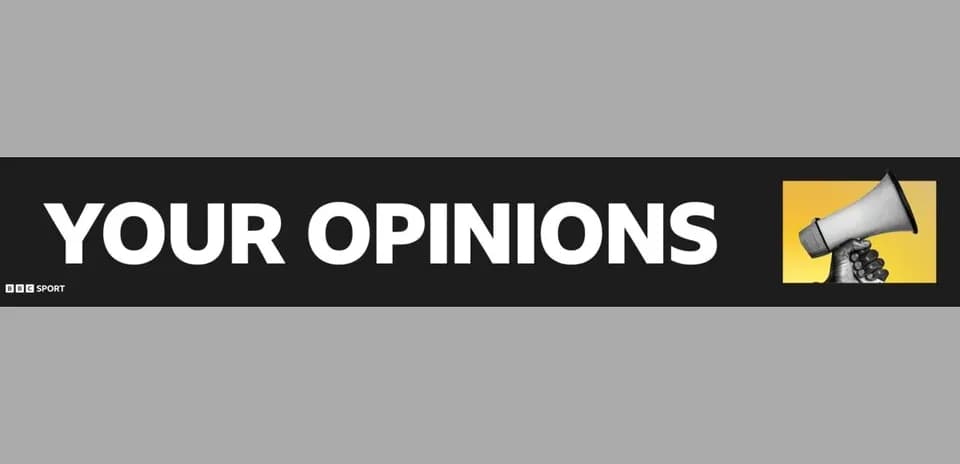 Graphic with text 'YOUR OPINIONS' and a megaphone