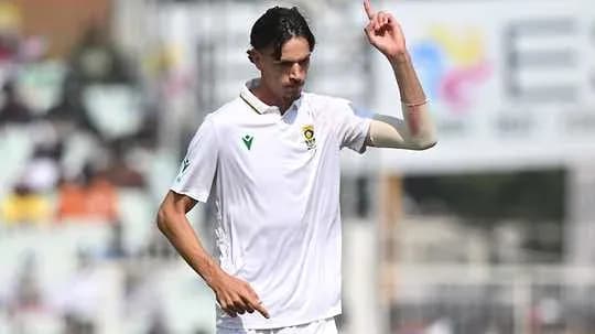 Cricketer celebrating after taking a wicket