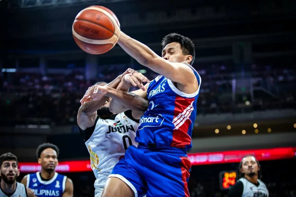 Player attempting a shot while being defended