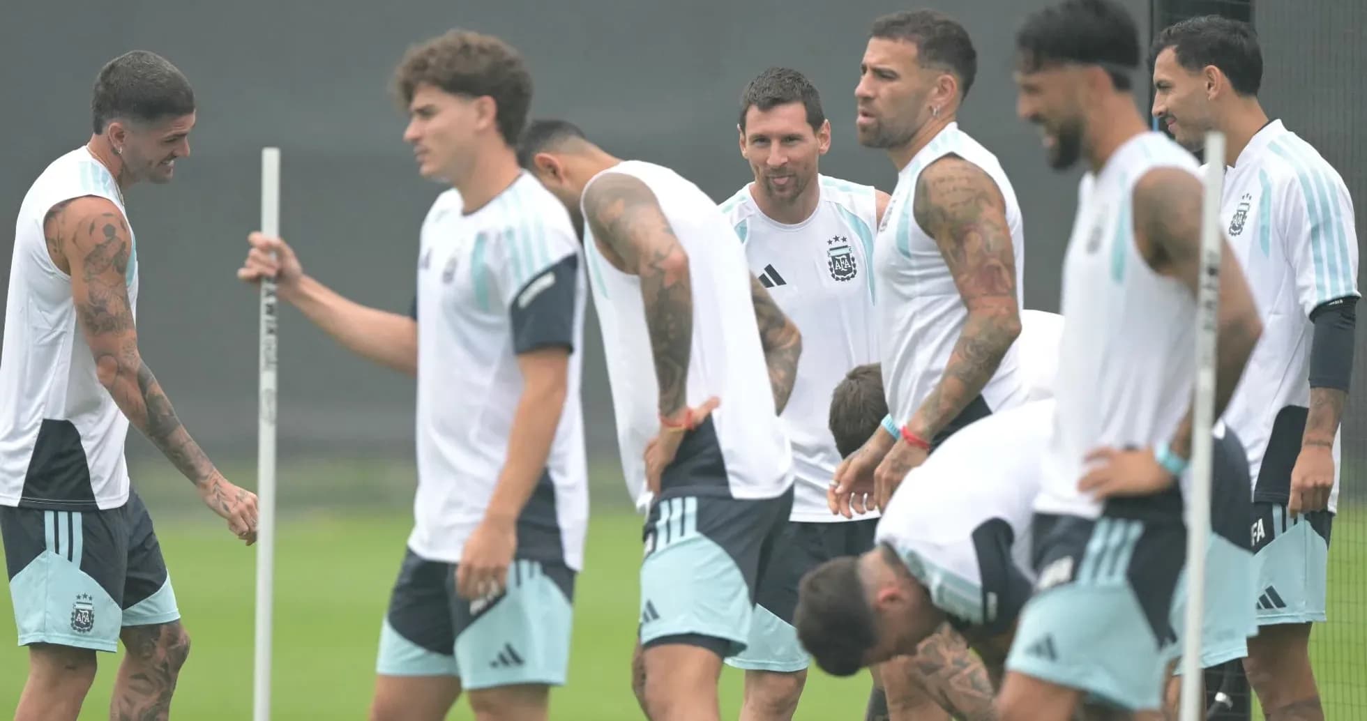 Argentina national team players during training session