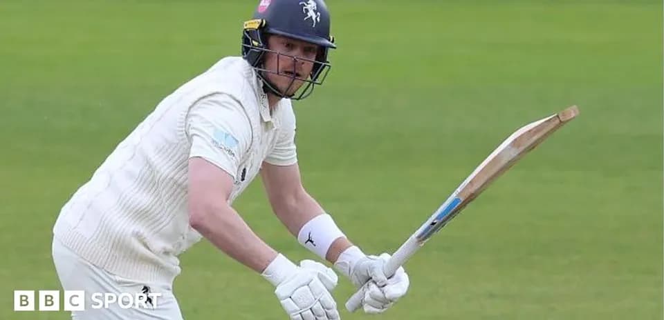 Batsman preparing to play a shot on field