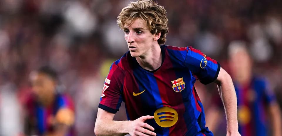 FC Barcelona player sprinting during a match