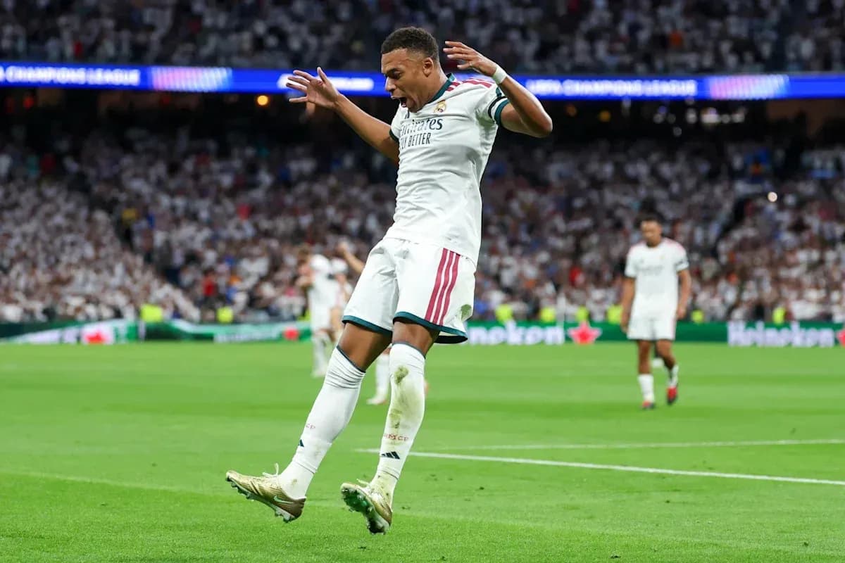 Player celebrating goal on the pitch during match