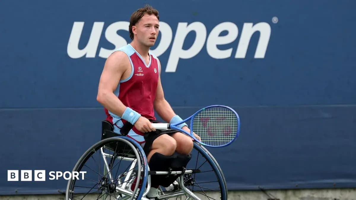 Wheelchair tennis player at US Open venue