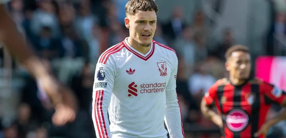 Player in Liverpool kit during match action
