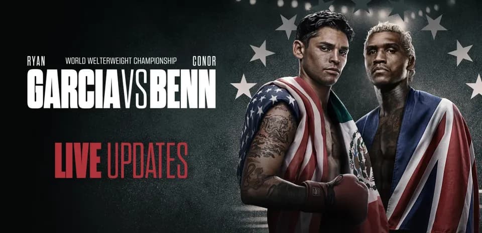 Ryan Garcia and Conor Benn promoting their championship fight
