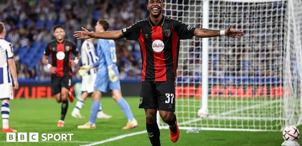 Player celebrating a goal on the pitch