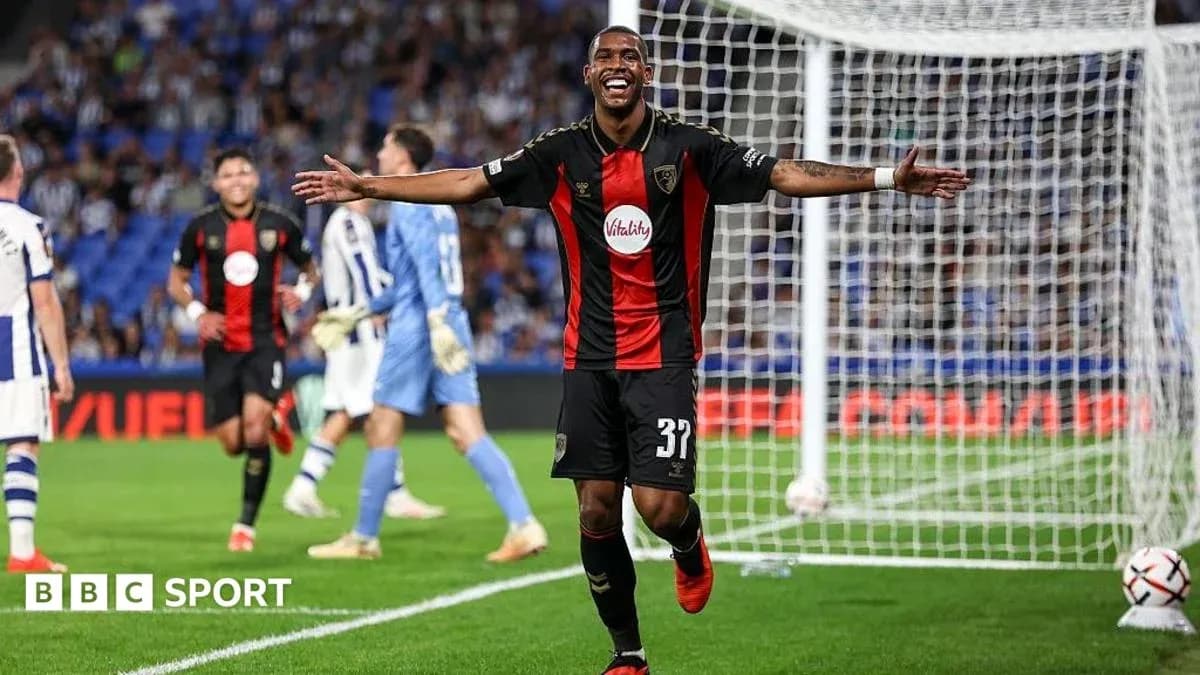 Player celebrating a goal on the pitch