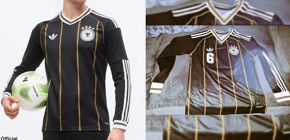 Germany national team black jersey with player number 6