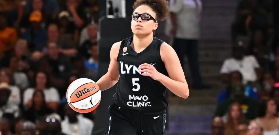 Player dribbling the ball during a basketball game