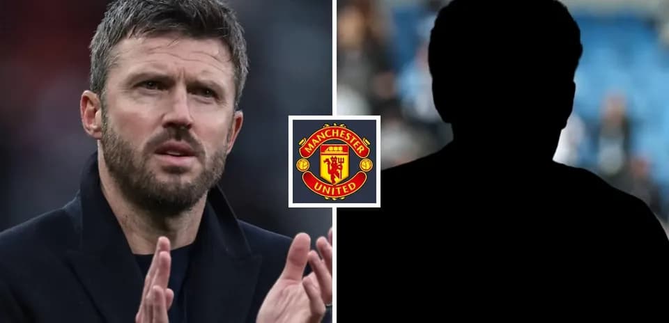 Coach gesturing with Manchester United logo background