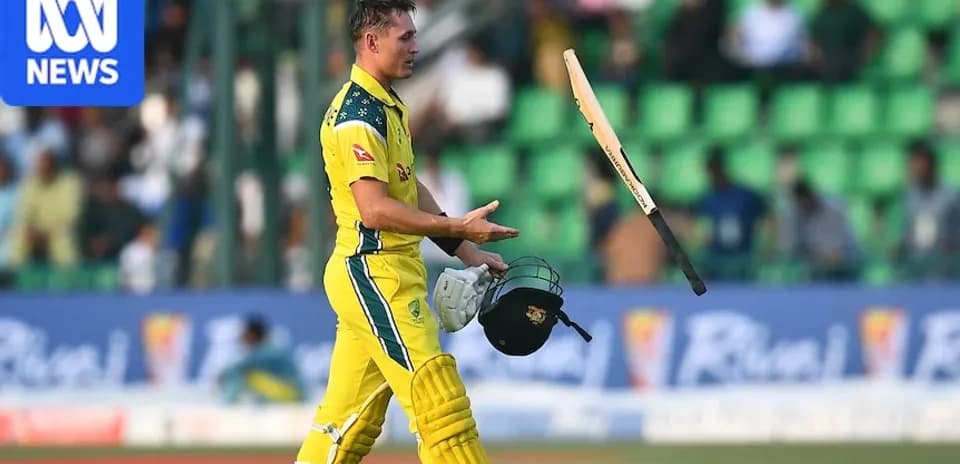 Cricketer walking off field after batting dismissal