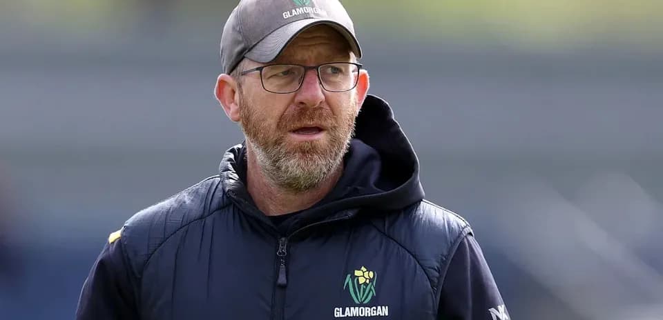 Glamorgan coach observing during training session