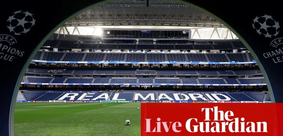 View of Real Madrid stadium before a match