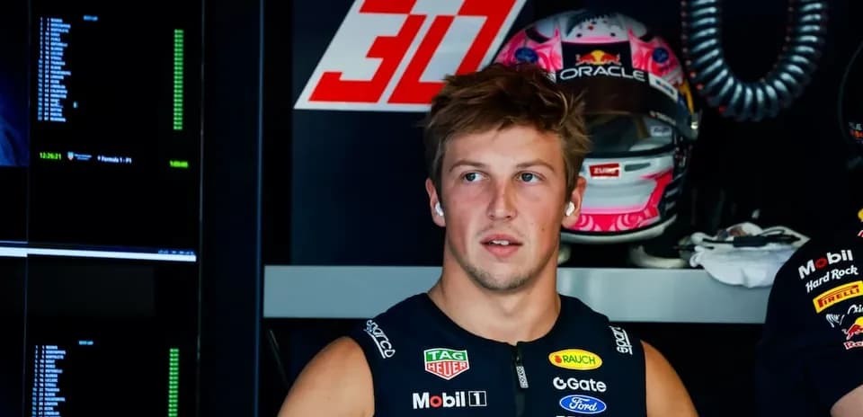 Driver in team garage during Formula 1 session
