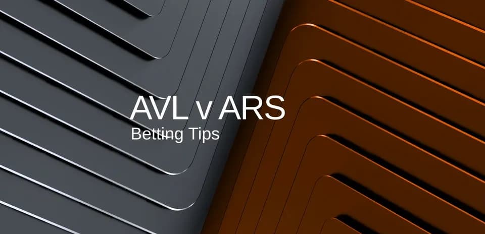 Graphic showing betting tips for AVL vs ARS