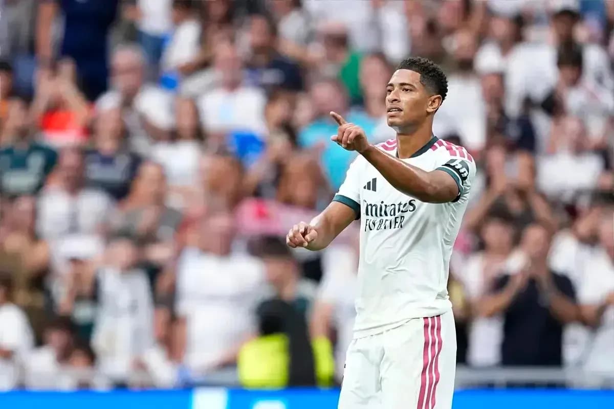 Player gesturing during a match at stadium