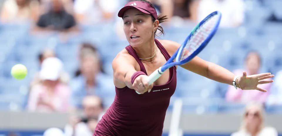 Player hitting a forehand shot during match