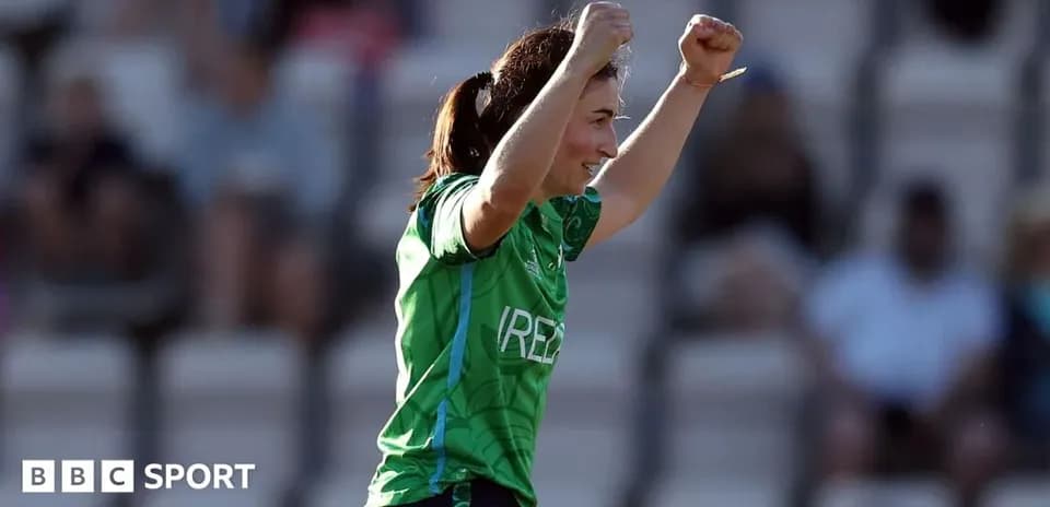 Player celebrating a victory with raised arms