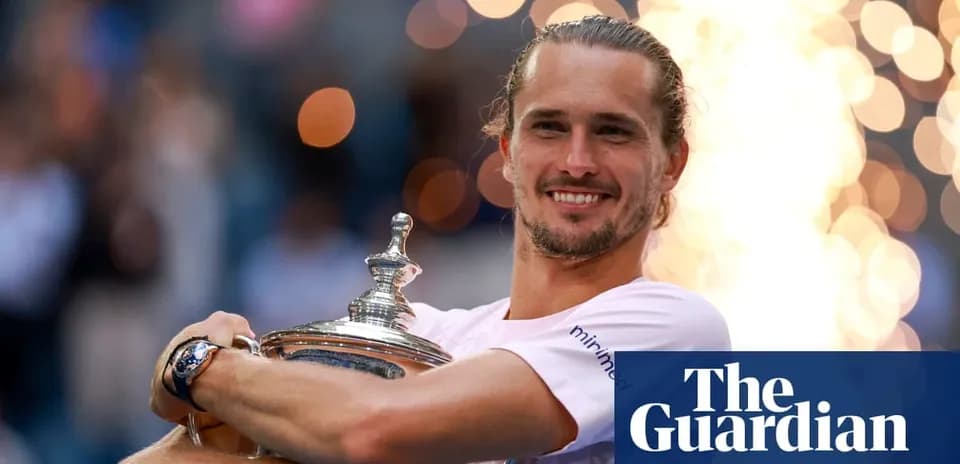 Player celebrating with trophy after winning match