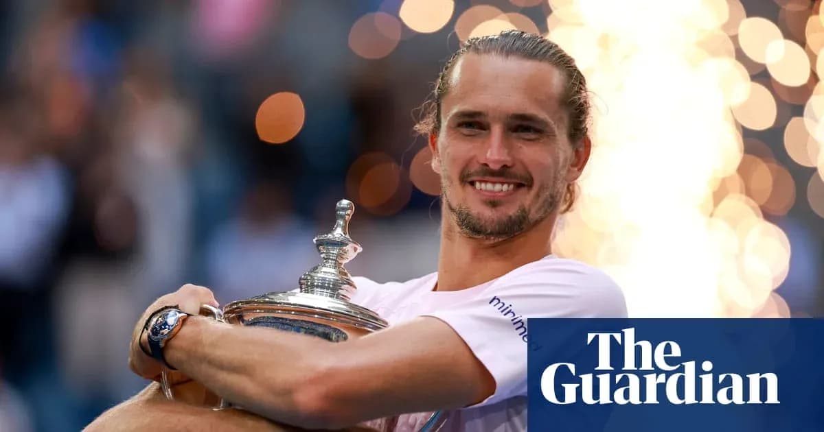 Player celebrating with trophy after winning match