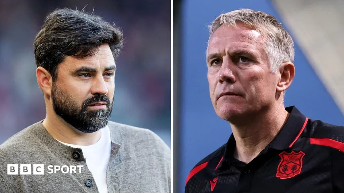 Two football managers during a match analysis