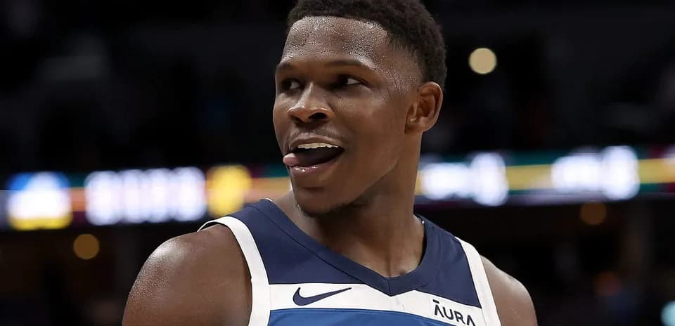 Basketball player reacting during a game