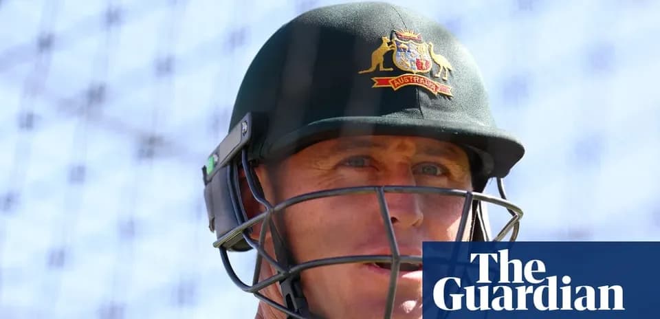 Cricketer wearing helmet during practice session