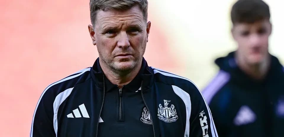 Newcastle United manager during match preparations