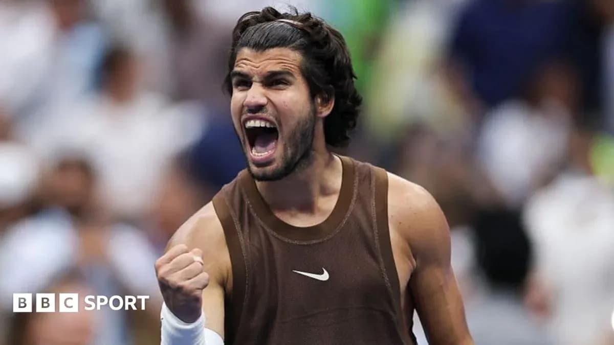Tennis player celebrating a victory during match