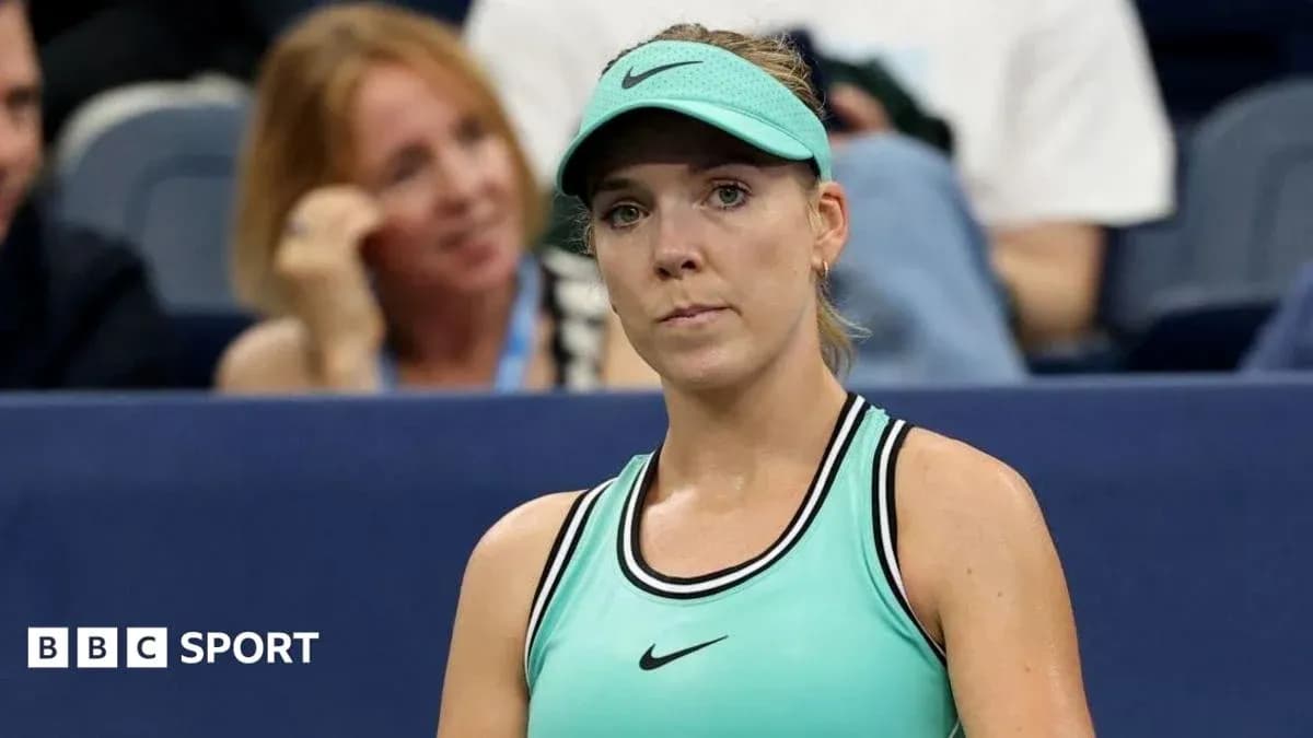 Tennis player in mint green outfit during match