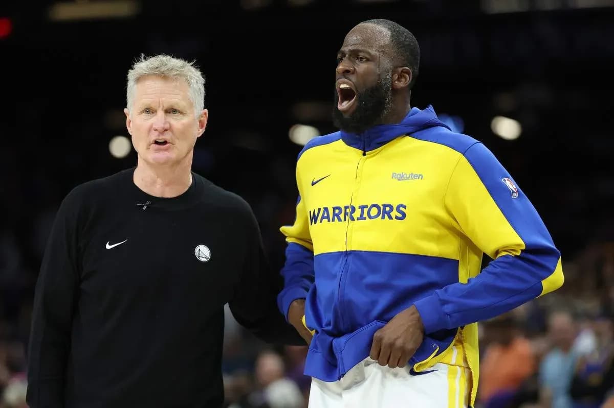 Coach and player discussing on the court