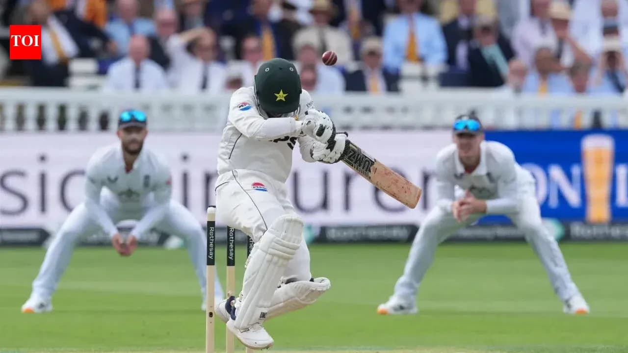 Batsman evading a ball during cricket match Batsman evading a ball during cricket match