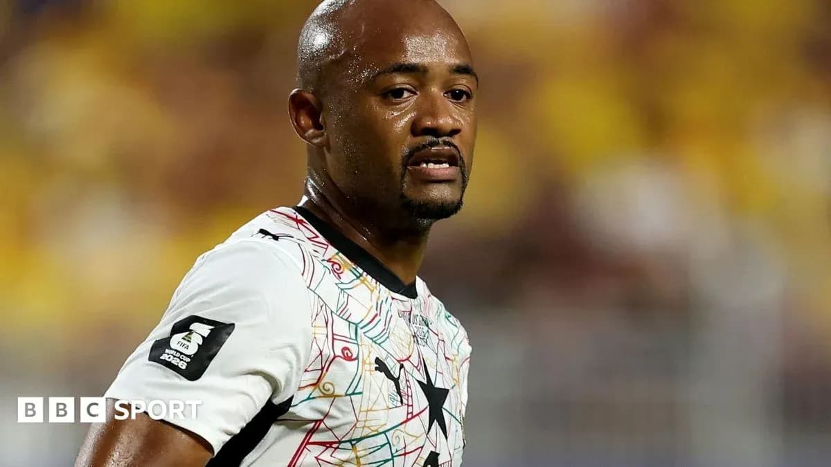 Ghanaian player during match with sweat on face
