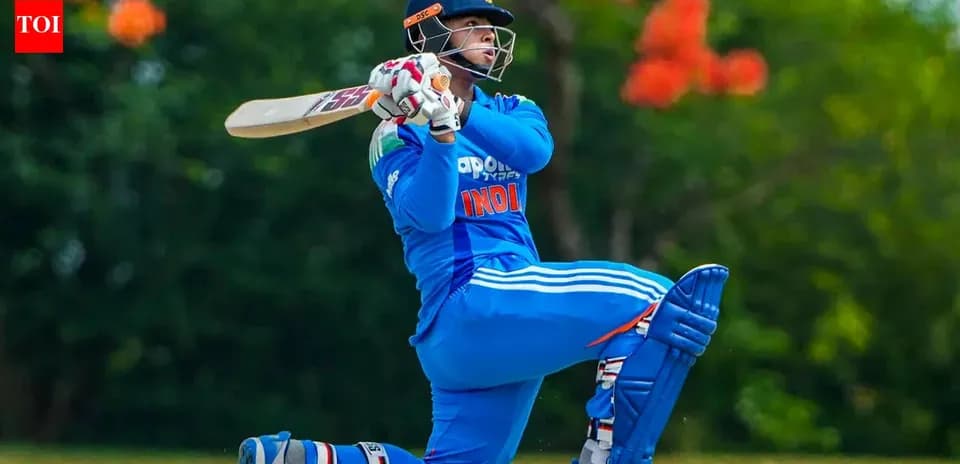 Batsman playing a shot during cricket practice session
