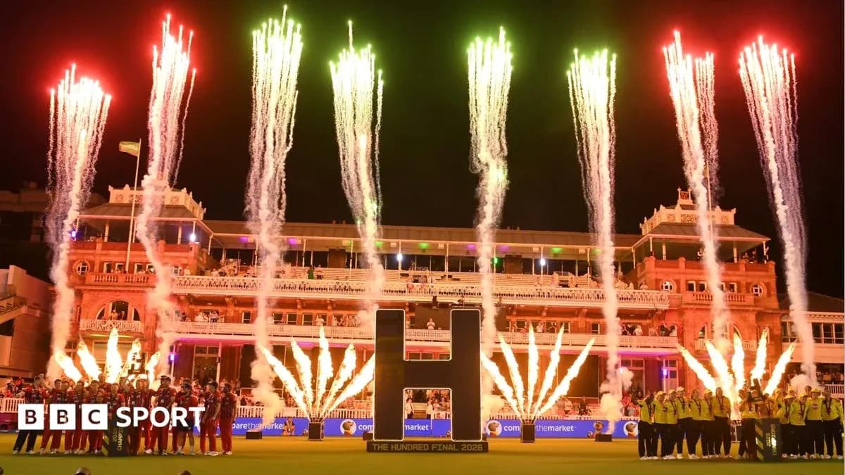 Fireworks display at The Hundred Final 2023