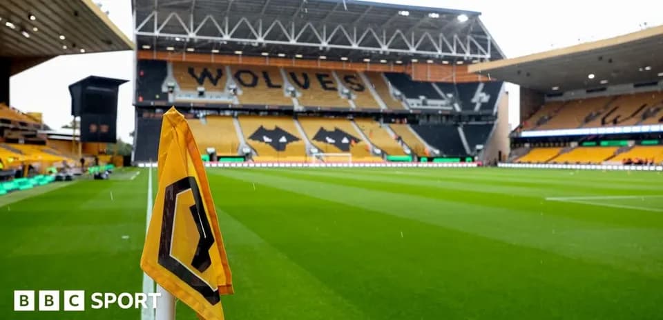 Molineux Stadium with corner flag and seating