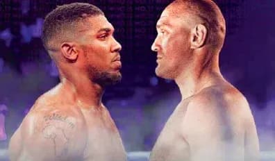 Anthony Joshua and Tyson Fury face-off for boxing match