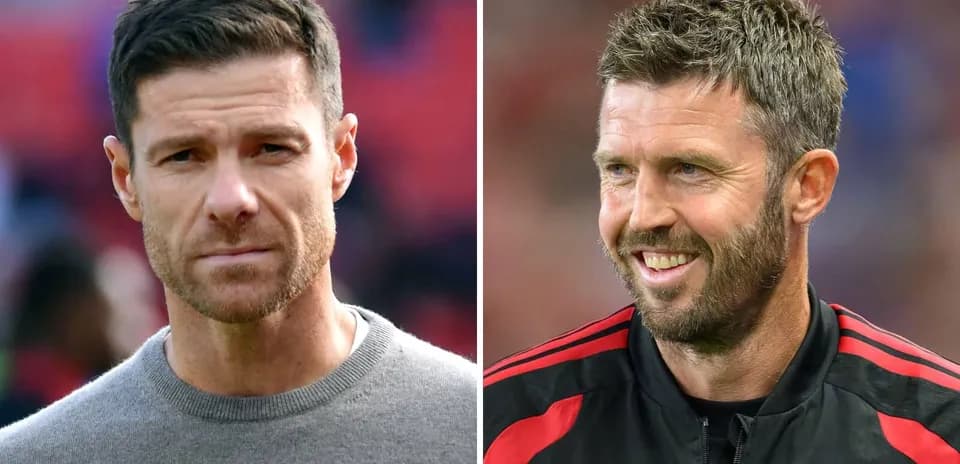 Two football coaches in different attire and expressions