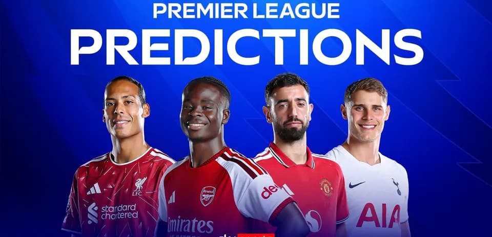 Four players in team jerseys for Premier League predictions