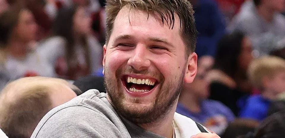 Player laughing during a basketball game