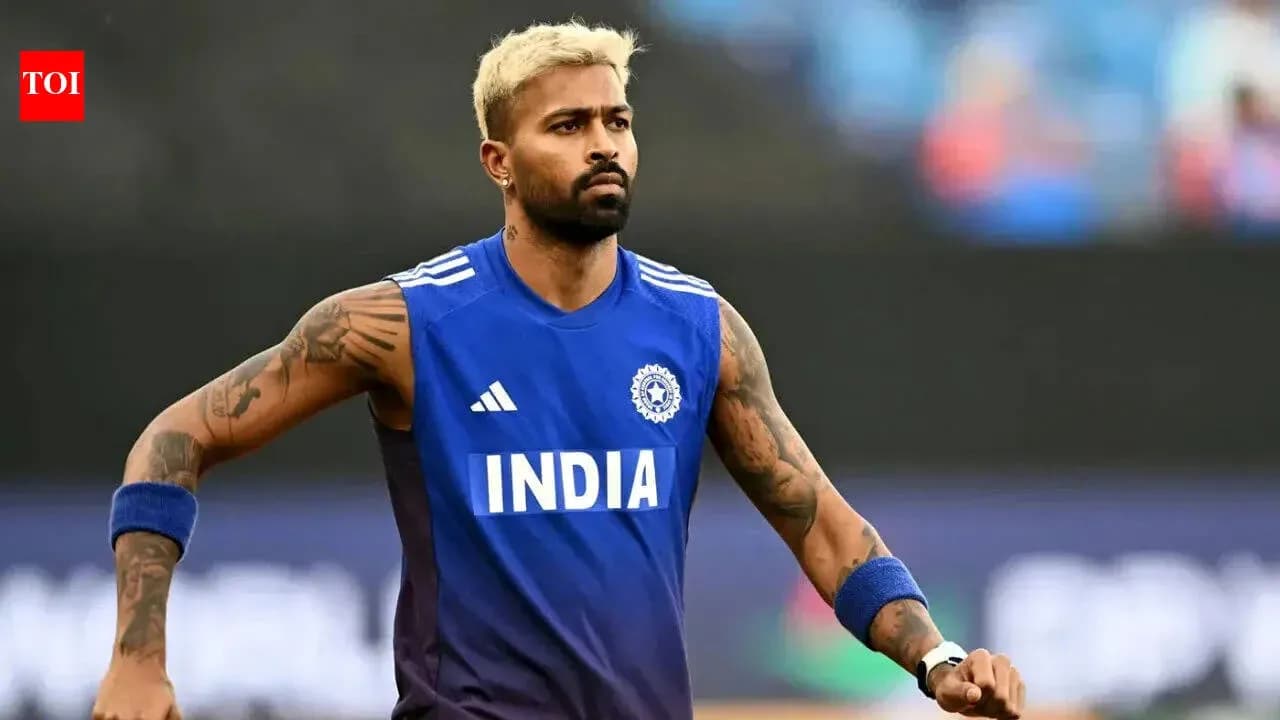 Player warming up in India training kit