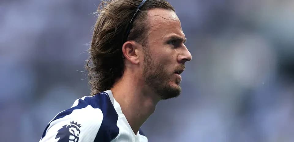 Player in Tottenham kit during match action