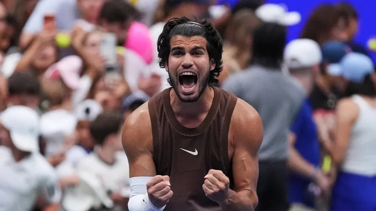 Player celebrating victory with clenched fists