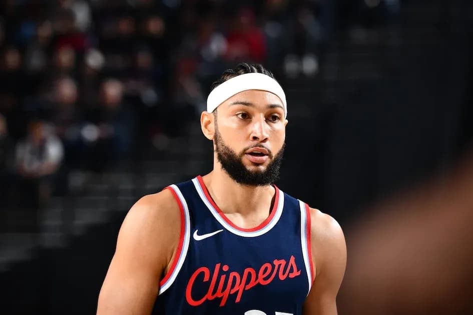 Player in Clippers uniform during a game Player in Clippers uniform during a game